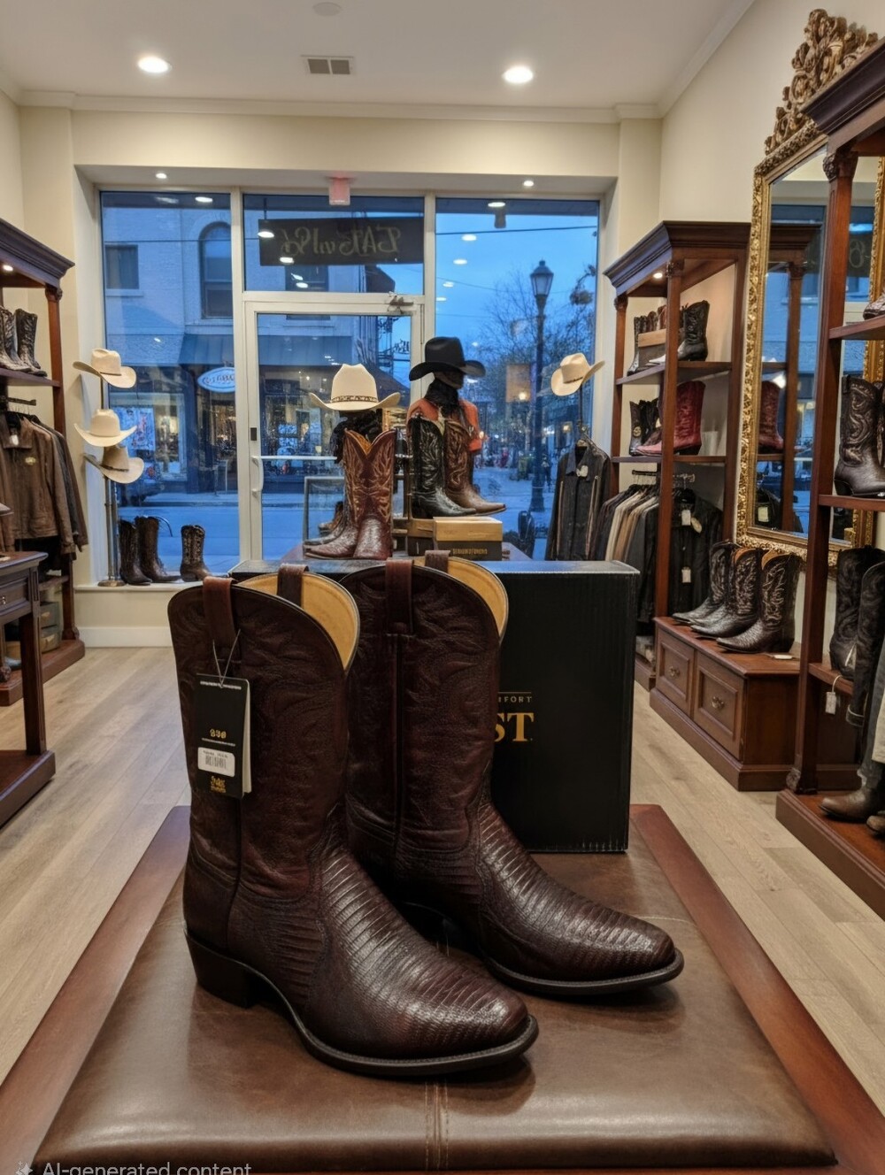 DAN POST TAN TEJU LIZARD LEATHER BOOTS MEN'S SZ 10.5 D $390